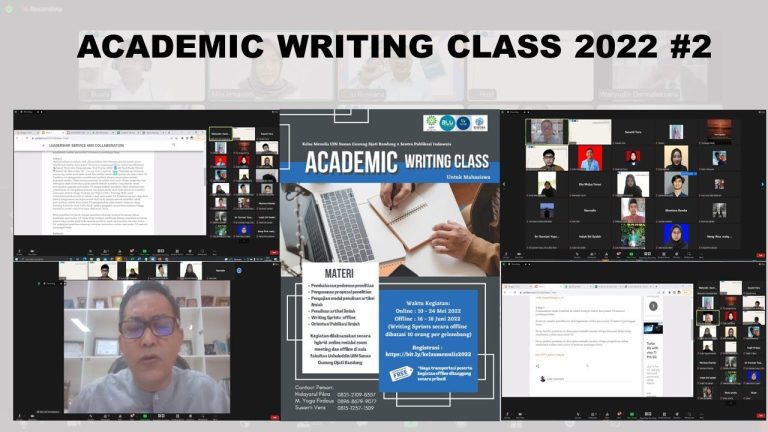 Academic Writing Class 2022 # 2