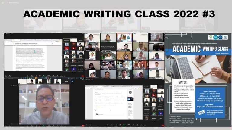 Academic Writing Class 2022 # 3
