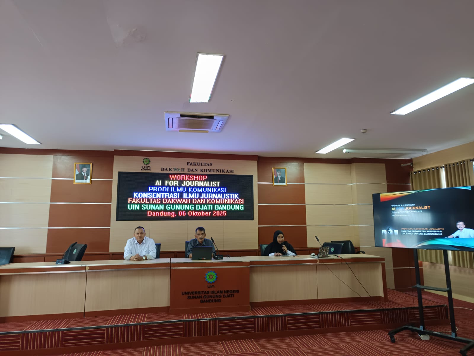 Workshop Jurnalistik UIN Bandung, Saatnya Kolaborasi Wartawan dan AI di Era Digital
