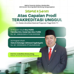 Selamat! Prodi Ilmu Politik UIN Bandung Raih Akreditasi Unggul dari BAN-PT