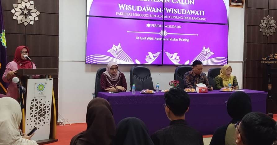 Pelepasan Calon Wisudawan Psikologi UIN SGD, Prof. Ulfi: Syukur sebagai Kunci Kesuksesan