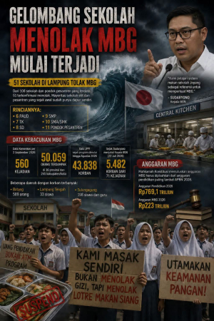 Gelombang Sekolah Menolak MBG Mulai Terjadi