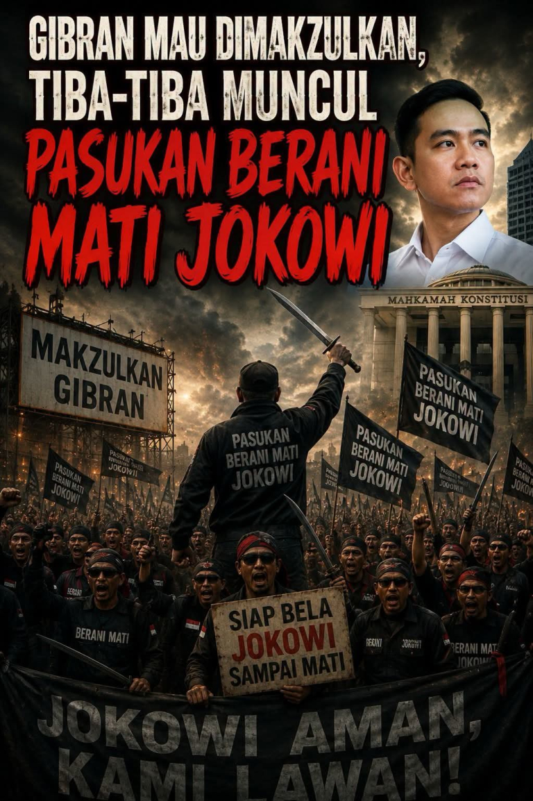 Gibran Mau Dimakzulkan, Tiba-tiba Muncul Pasukan Berani Mati Jokowi
