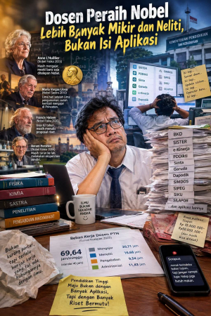 Dosen Peraih Nobel Lebih Banyak Mikir dan Neliti, Bukan Isi Aplikasi
